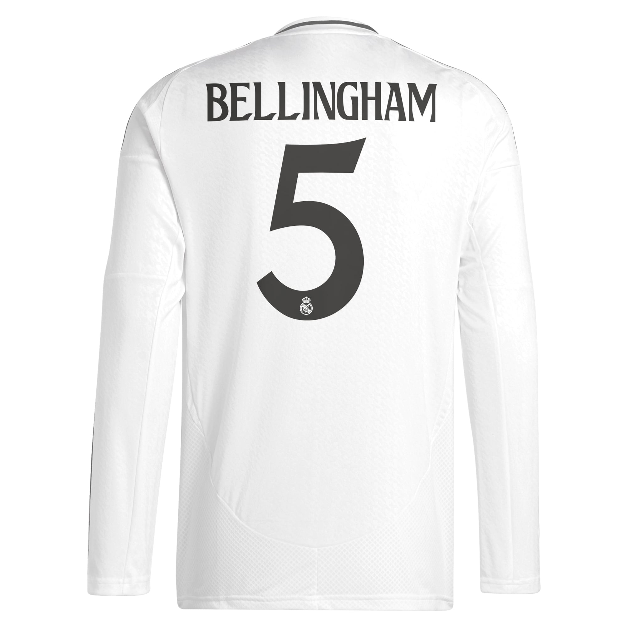 Jude Bellingham Real Madrid adidas 2024/25 Home Long Sleeve Player Authentic T-shirt - White