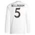 Jude Bellingham Real Madrid adidas 2024/25 Home Long Sleeve Player Authentic T-shirt - White