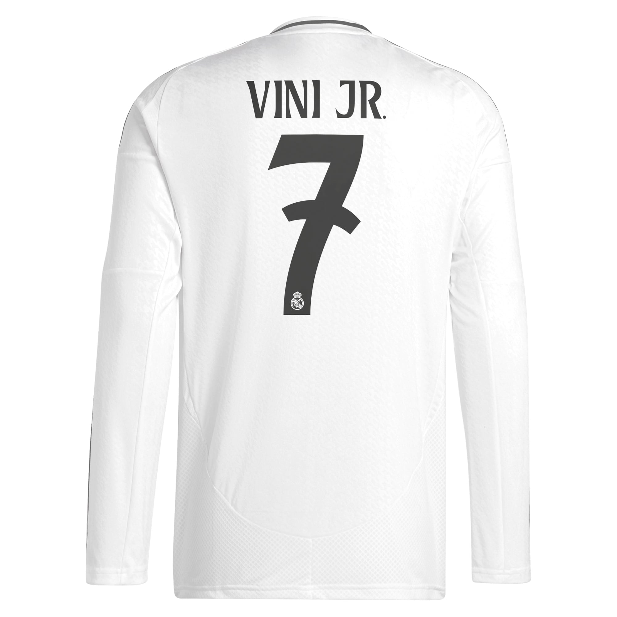 Vini Jr. Real Madrid adidas 2024/25 Home Long Sleeve Player Authentic T-shirt - White