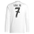 Vini Jr. Real Madrid adidas 2024/25 Home Long Sleeve Player Authentic T-shirt - White
