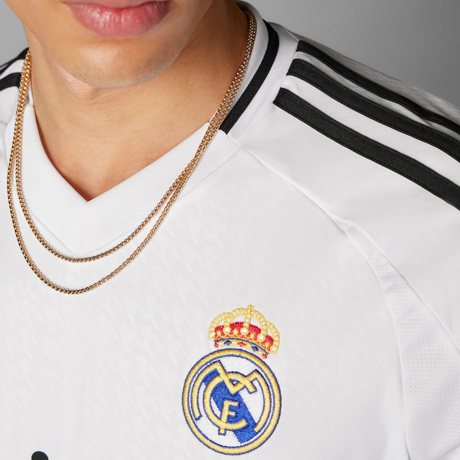 Kylian Mbappé Real Madrid adidas 2024/25 Home Long Sleeve Player Authentic T-shirt - White