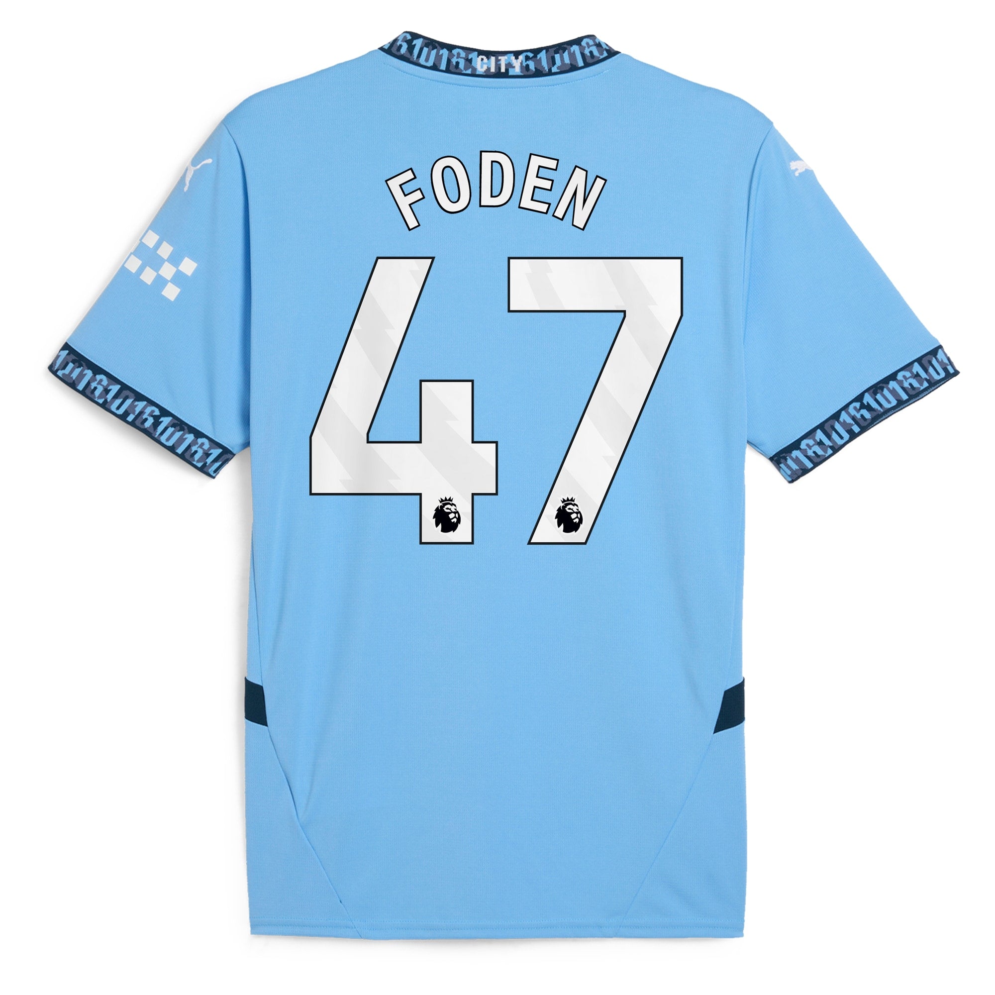 Phil Foden Manchester City Puma 2024/25 Home Player Authentic T-shirt - Light Blue