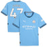 Phil Foden Manchester City Puma 2024/25 Home Player Authentic T-shirt - Light Blue