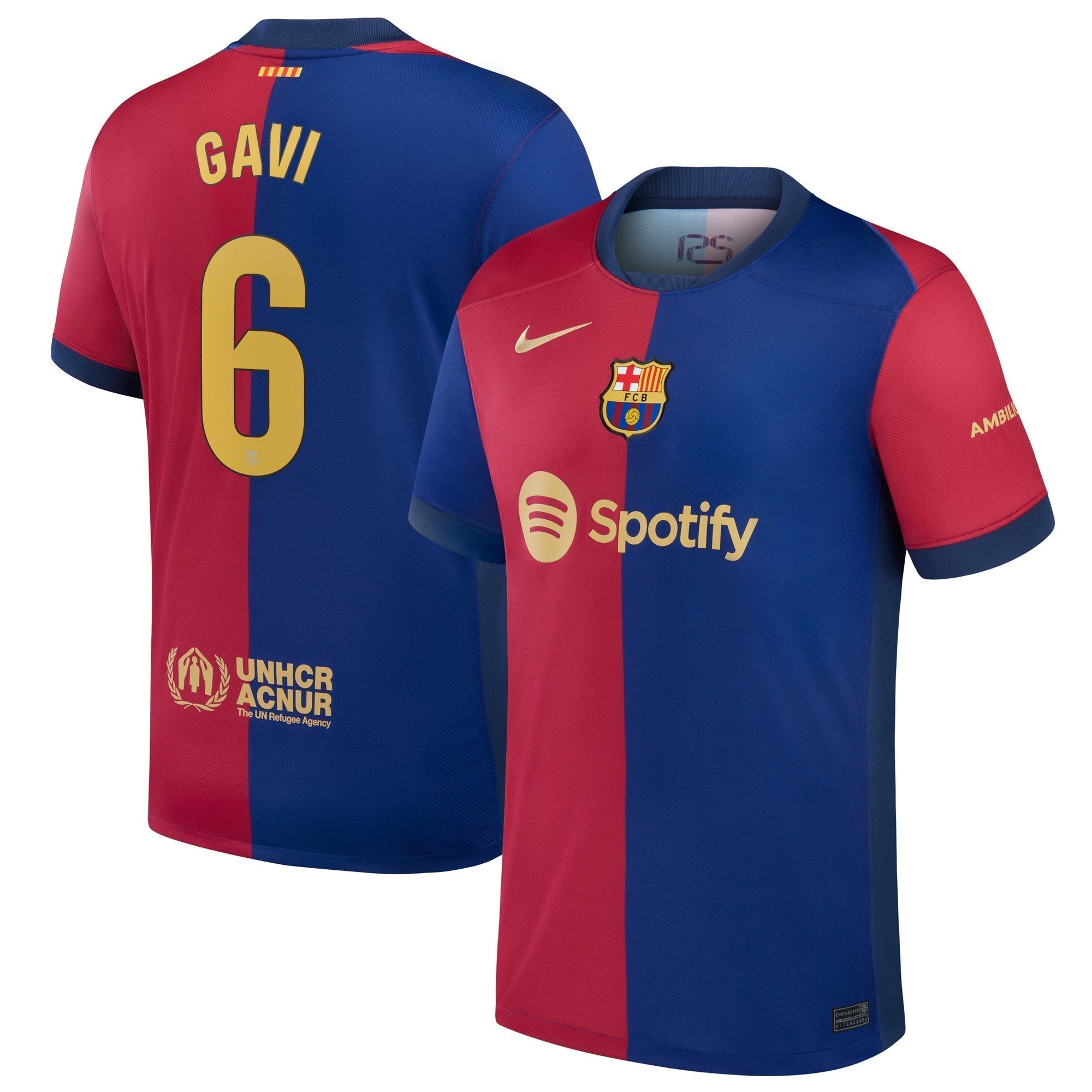 Gavi Barcelona Nike 2024/25 Home Player Authentic T-shirt - Royal