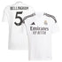 Jude Bellingham Real Madrid adidas Youth 2024/25 Home Player Authentic T-shirt - White