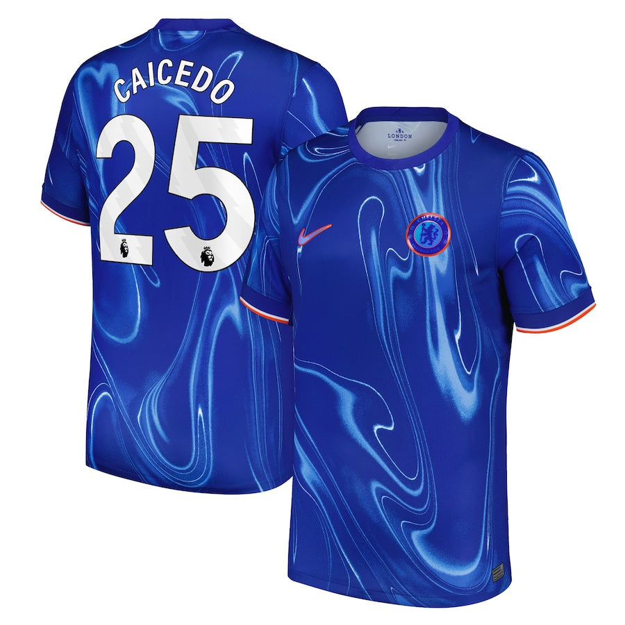 Moisés Caicedo Chelsea Nike 2024/25 Home Player Authentic T-shirt - Blue