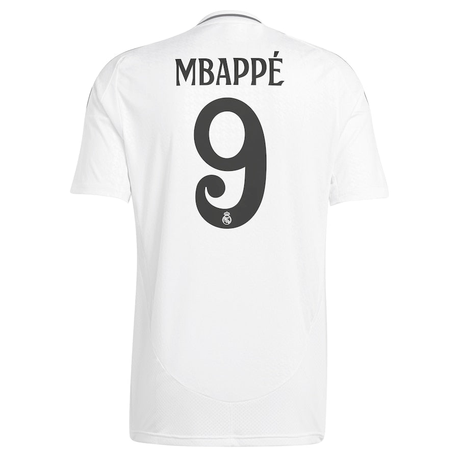 Kylian Mbappé Real Madrid adidas Youth 2024/25 Home Player Authentic T-shirt - White