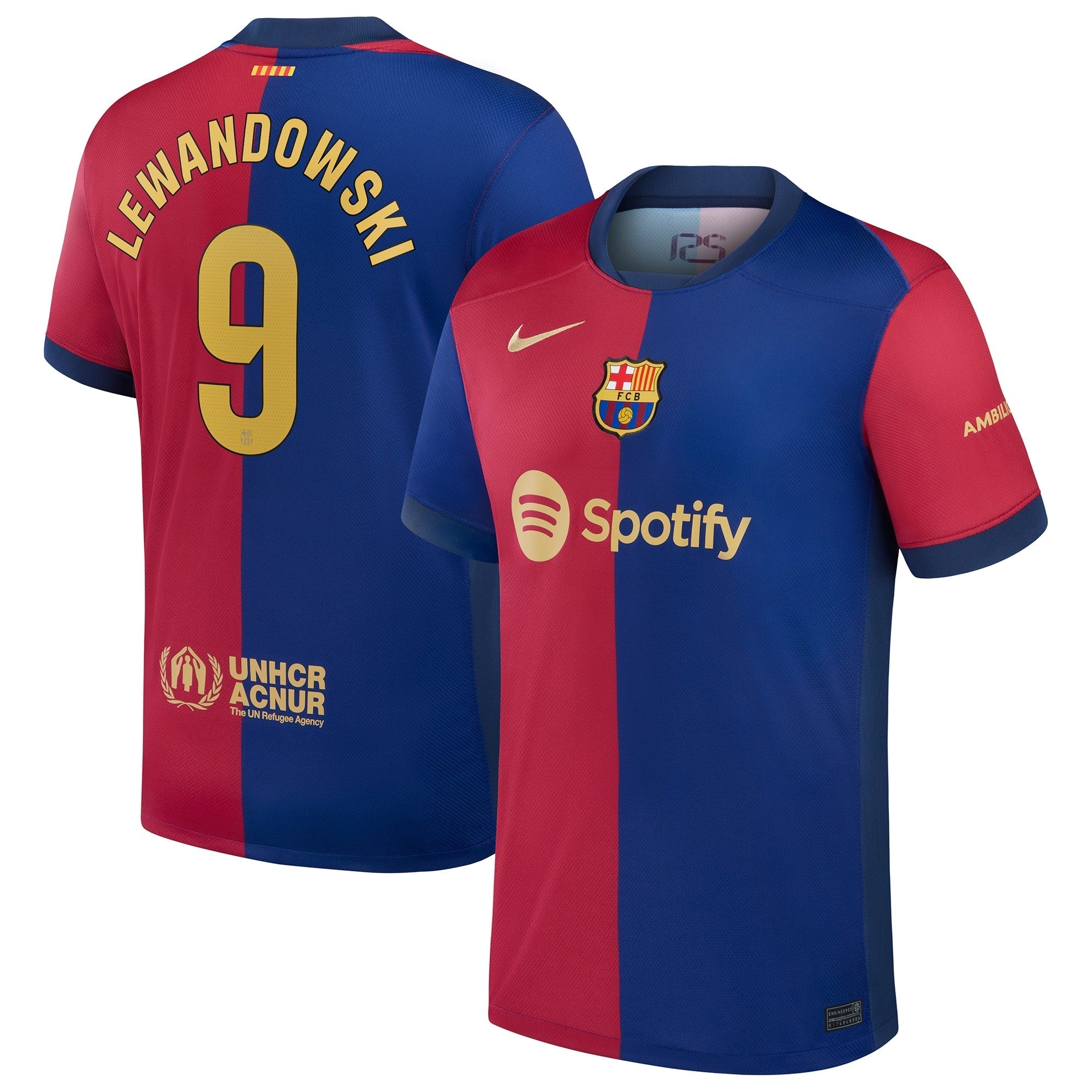 Robert Lewandowski Barcelona Nike 2024/25 Home Player Authentic T-shirt - Royal