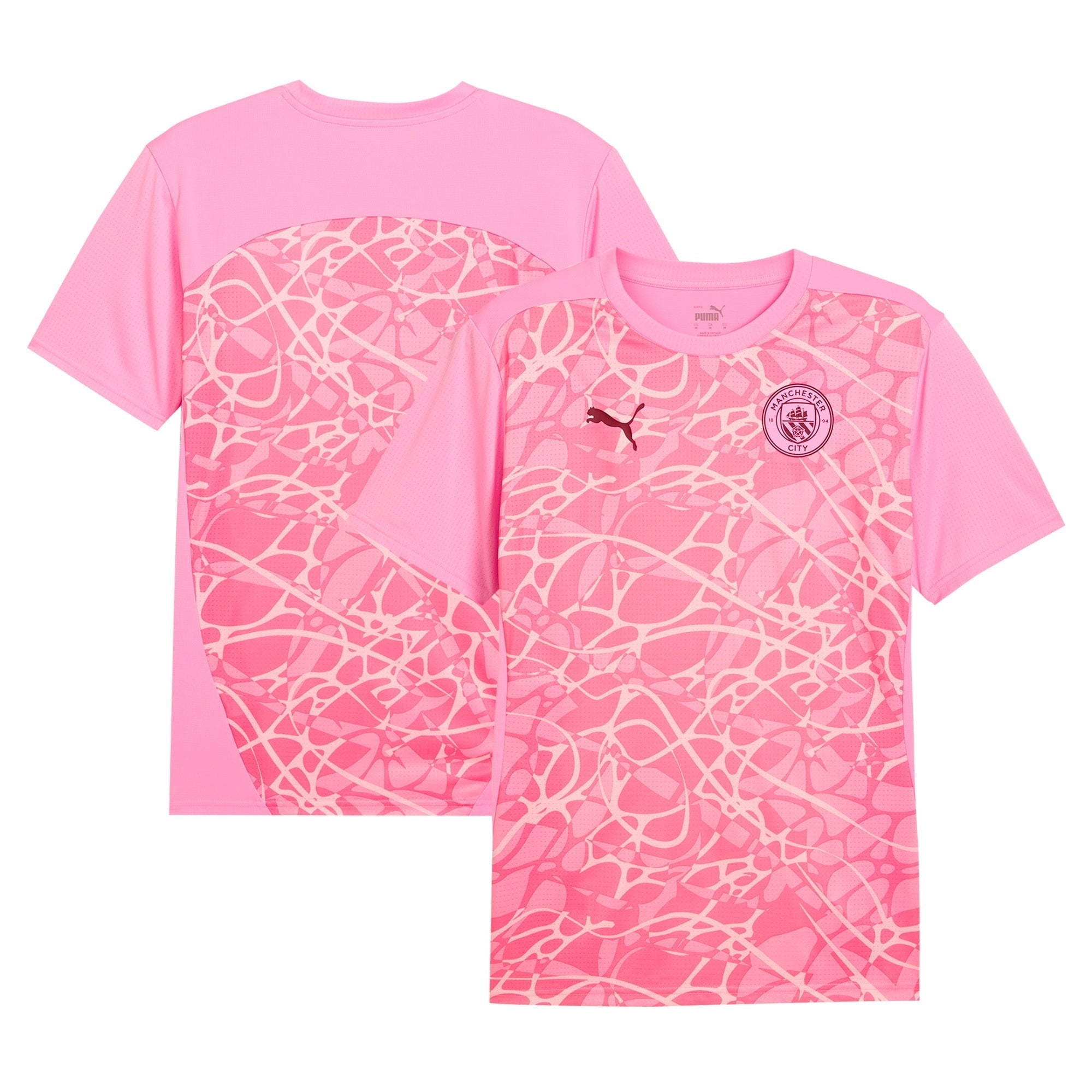 Manchester City Puma 2024/25 Pre-Match Authentic T-shirt - Pink