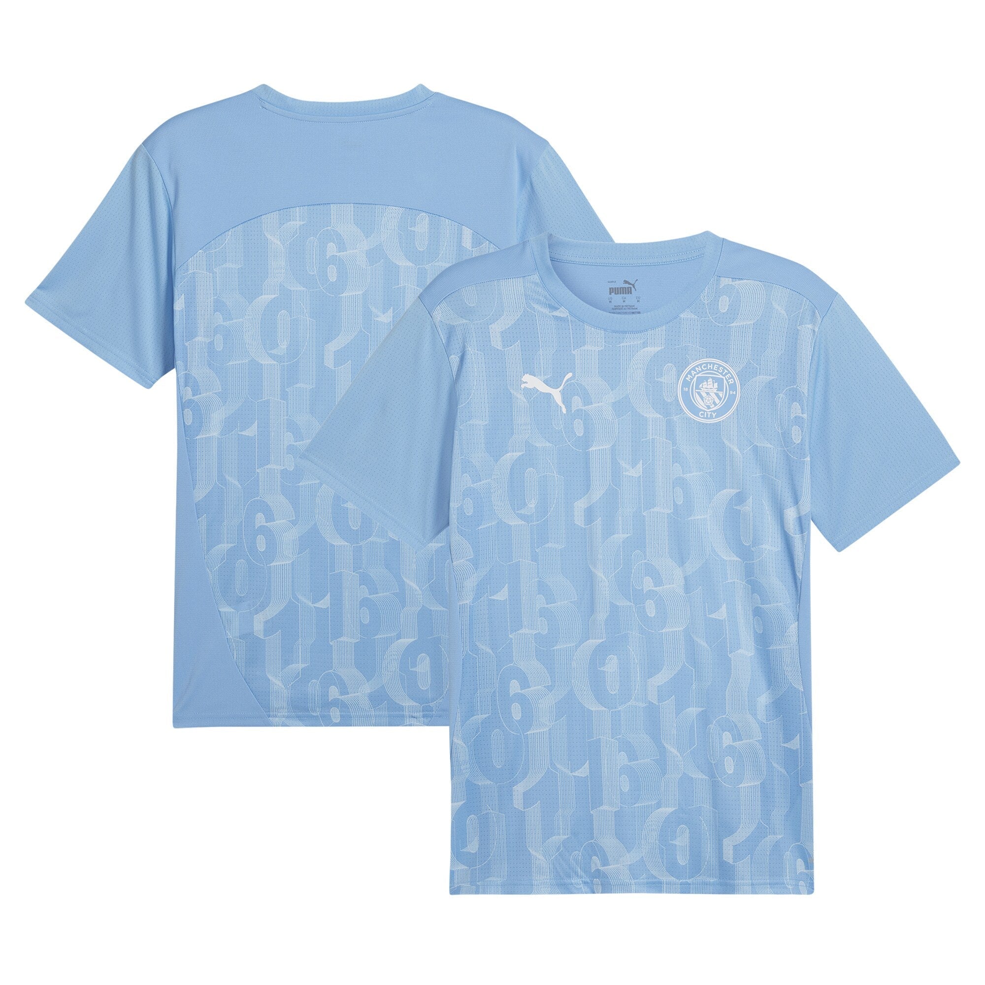 Manchester City Puma 2024/25 Pre-Match Authentic T-shirt - Light Blue