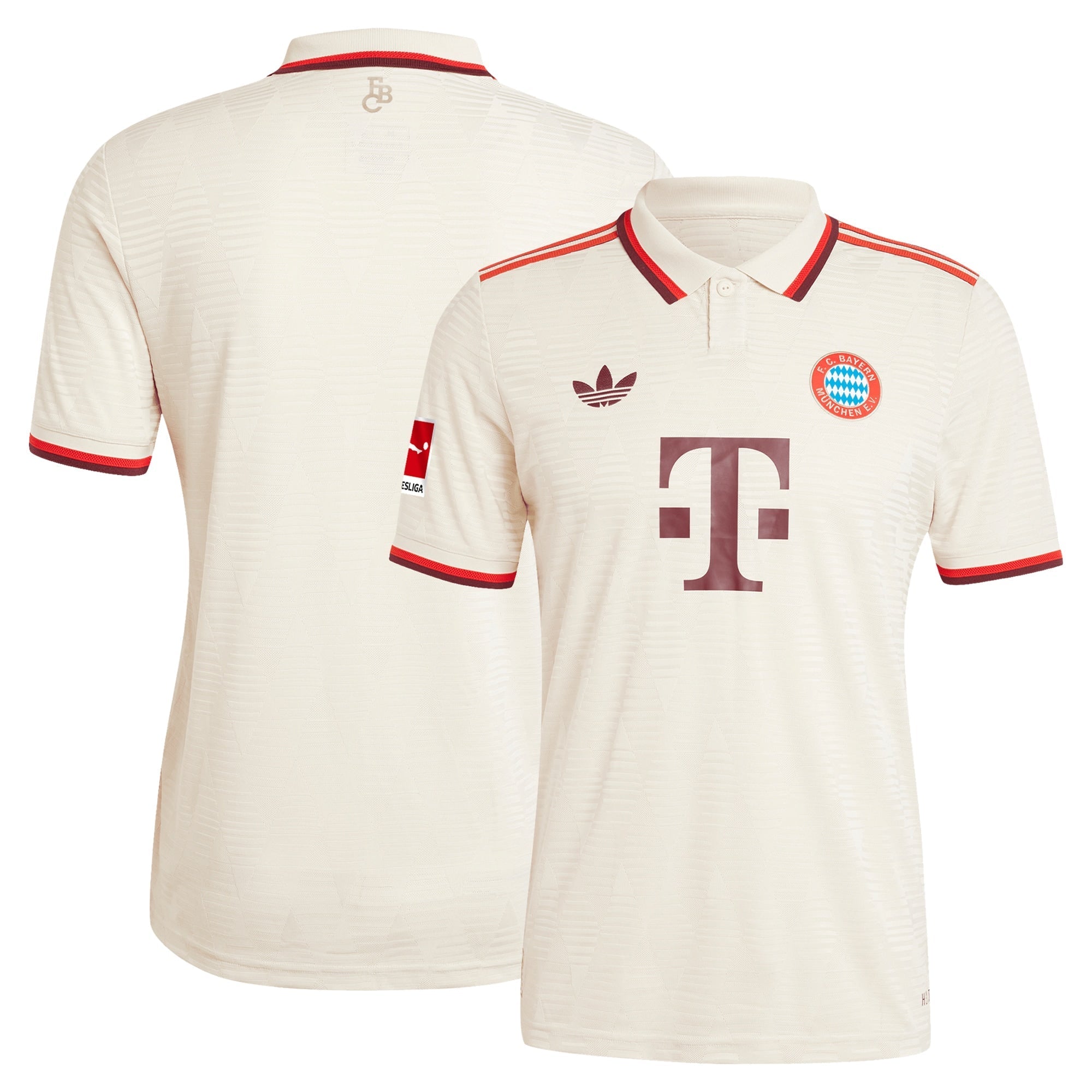 Bayern Munich adidas Originals 2024/25 Third Authentic T-shirt - Cream