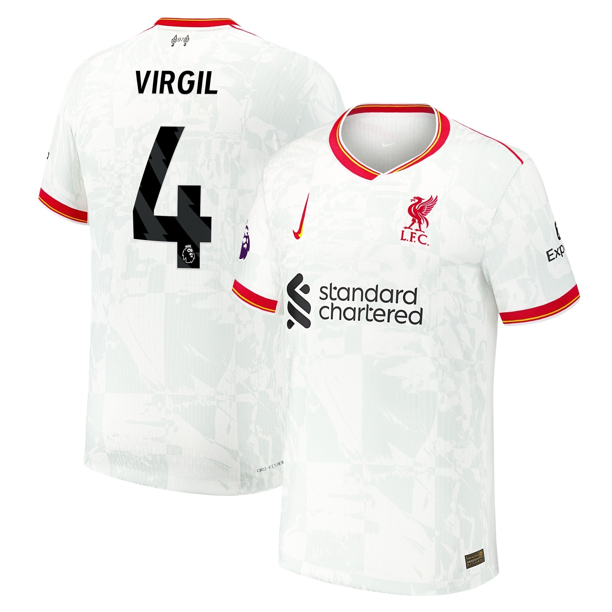 Virgil van Dijk Liverpool Nike 2024/25 Third Authentic T-shirt - White