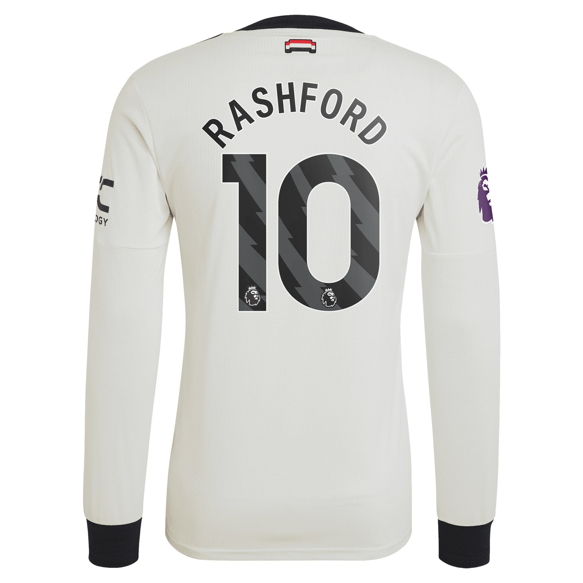 Marcus Rashford Manchester United adidas Originals 2024/25 Third Long Sleeve Authentic T-shirt - Cream