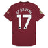 Kevin De Bruyne Manchester City Puma 2024/25 Third Player Authentic T-shirt - Burgundy