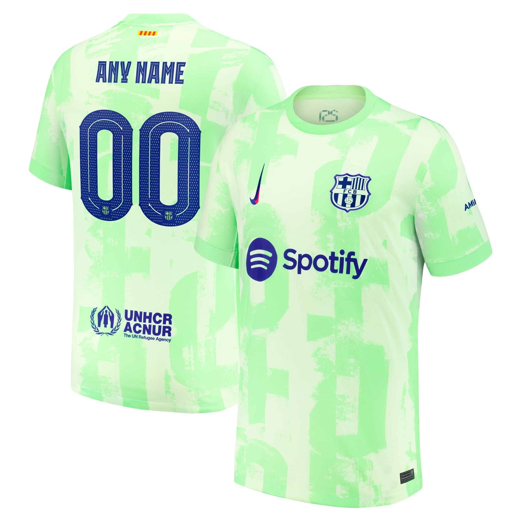 Barcelona Nike 2024/25 Third Custom Authentic T-shirt - Yellow