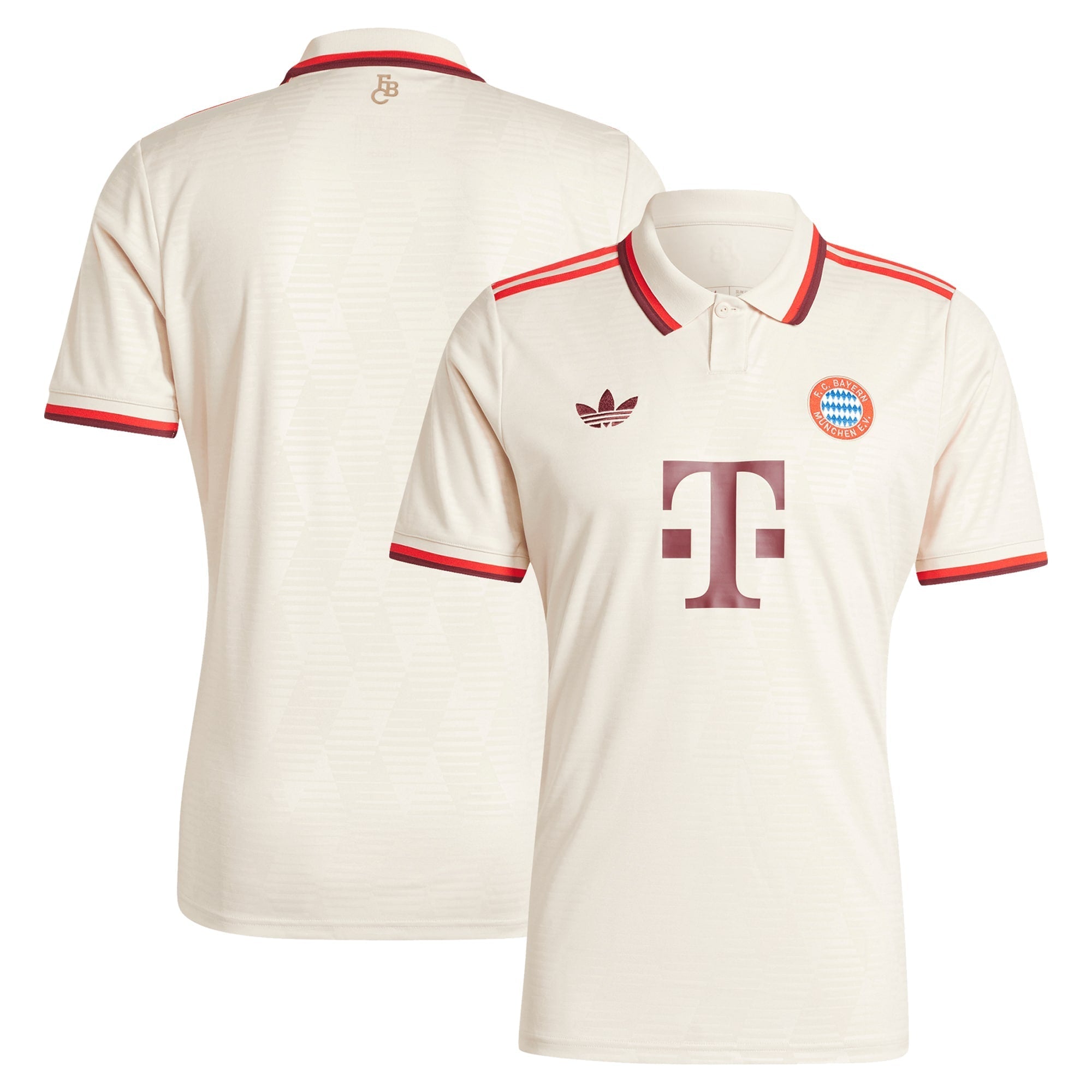 Bayern Munich adidas Originals 2024/25 Third Authentic T-shirt - Cream