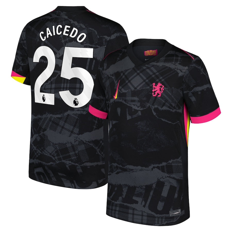 Moisés Caicedo Chelsea Nike 2024/25 Third Player Authentic T-shirt - Anthracite