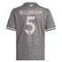 Jude Bellingham Real Madrid adidas Originals Youth 2024/25 Third Player Authentic T-shirt - Charcoal