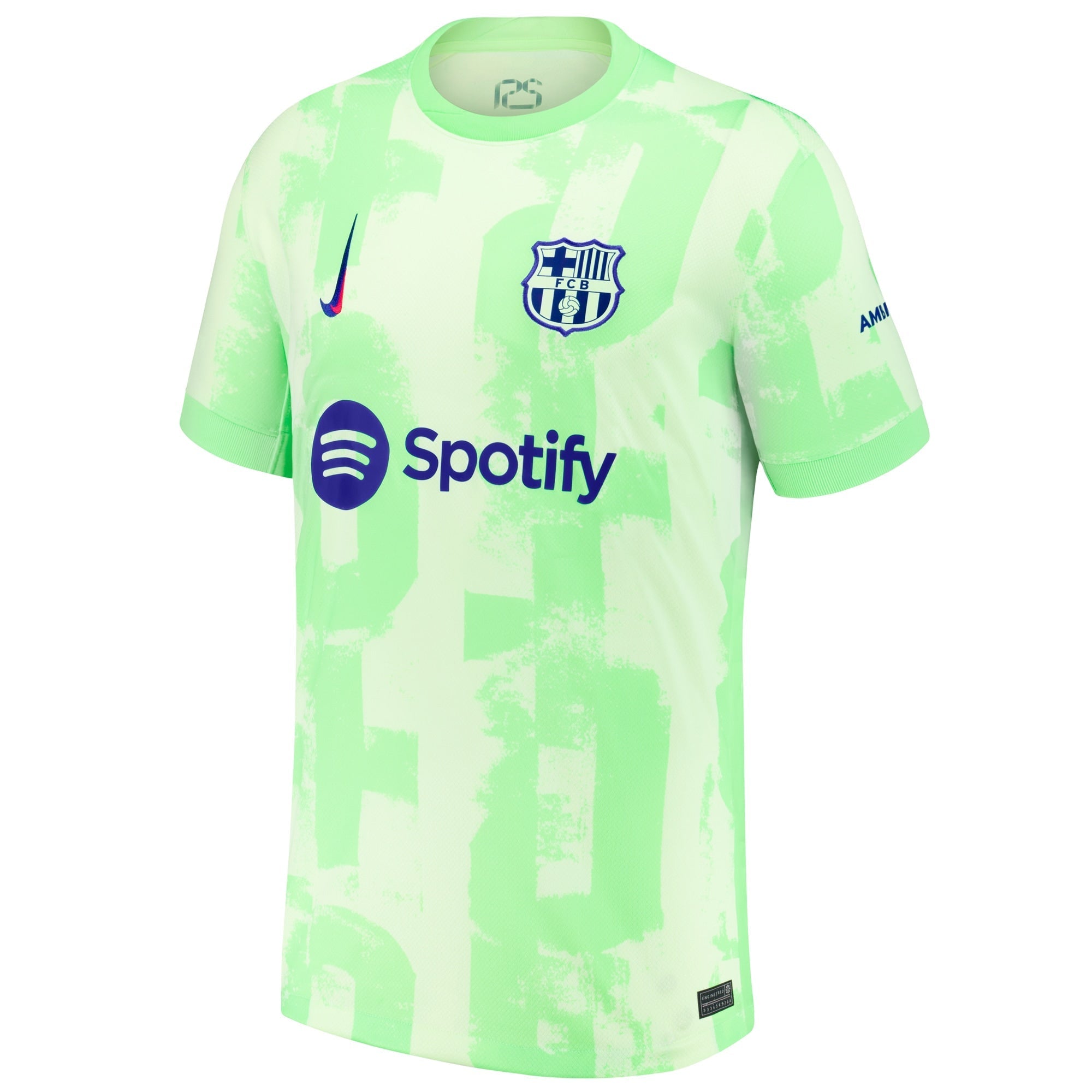 Lamine Yamal Barcelona Nike 2024/25 Third Player Authentic T-shirt - Yellow