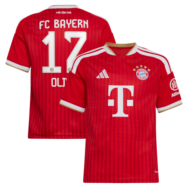 Adidas Michael Olise Bayern Munich 2026/27 Home Replica Youth Jersey Red