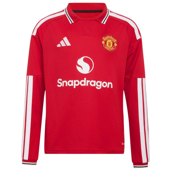 Adidas Mason Mount Manchester United 2026/27 Home Replica Long Sleeve Jersey Red