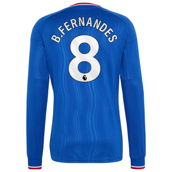 Bruno Fernandes Manchester United adidas 2026/27 Away Replica Long Sleeve Jersey - Royal