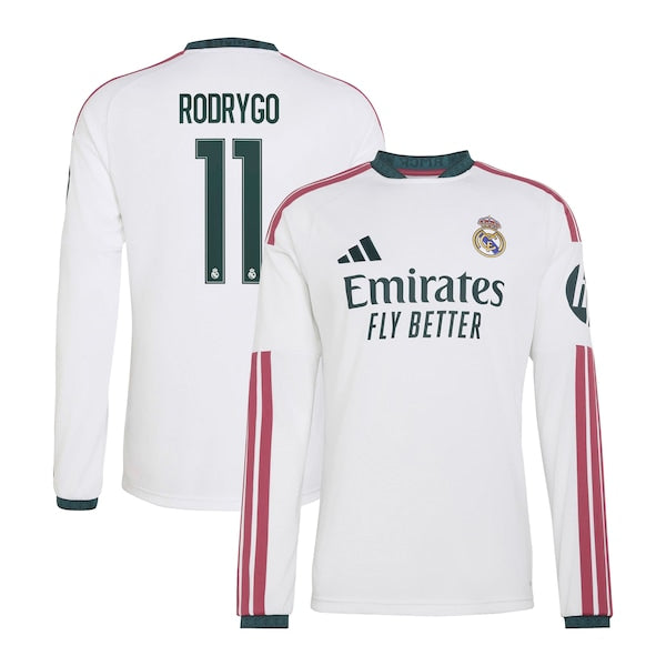 Adidas Real Madrid 2026/27 Home Replica Long Sleeve Jersey White