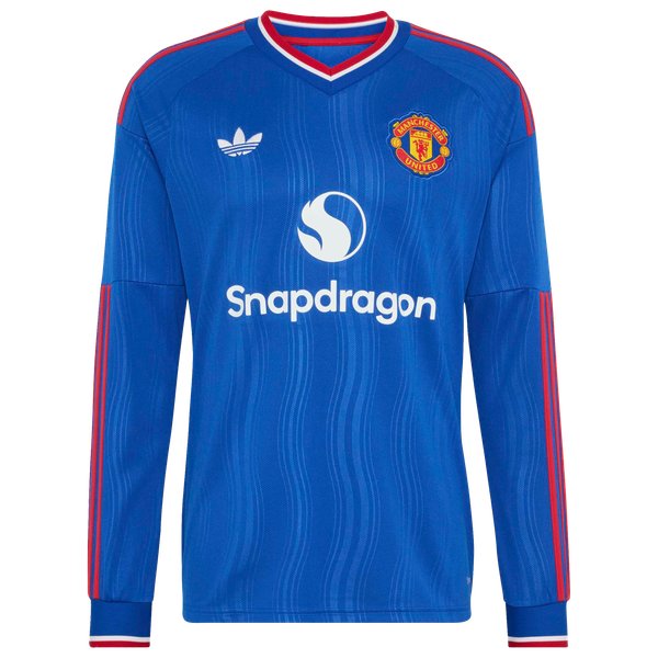 Bruno Fernandes Manchester United adidas 2026/27 Away Replica Long Sleeve Jersey - Royal