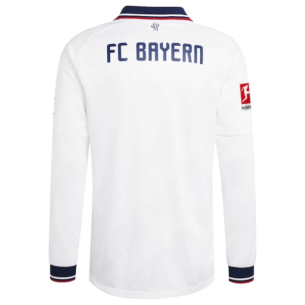 Bayern Munich adidas 2026/27 Away On-Field Authentic Long Sleeve Patch Jersey - White