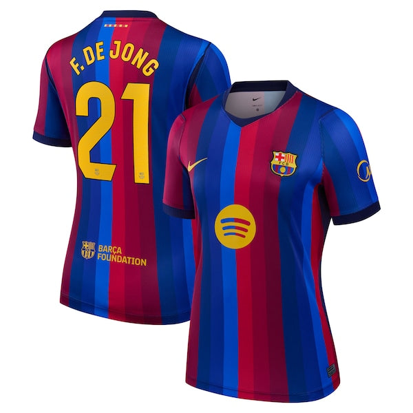 Nike Frenkie De Jong Barcelona 2026/27 Home Stadium Replica Jersey Red