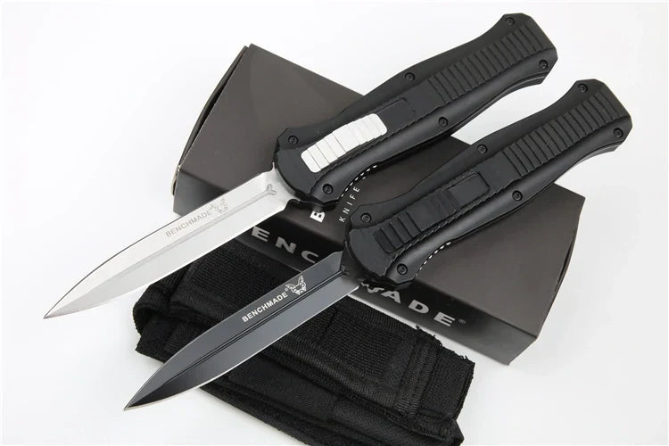 Benchmade 3300 Infidel Out-the-Front (OTF) Automatic Knife – 3.95" D2 Tool Steel Double-Edge Dagger
