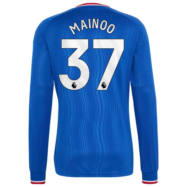 Kobbie Mainoo Manchester United adidas 2026/27 Away Replica Long Sleeve Jersey - Royal