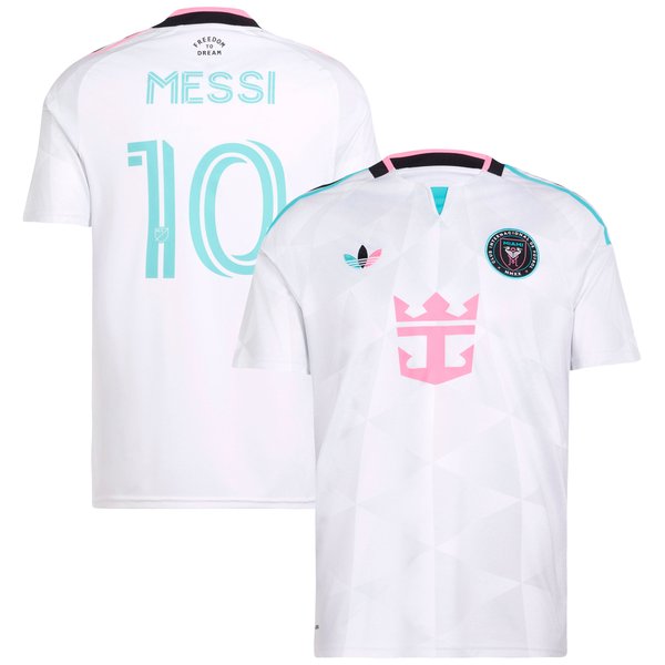 Lionel Messi Inter Miami CF adidas 2026 Third Replica Jersey - White