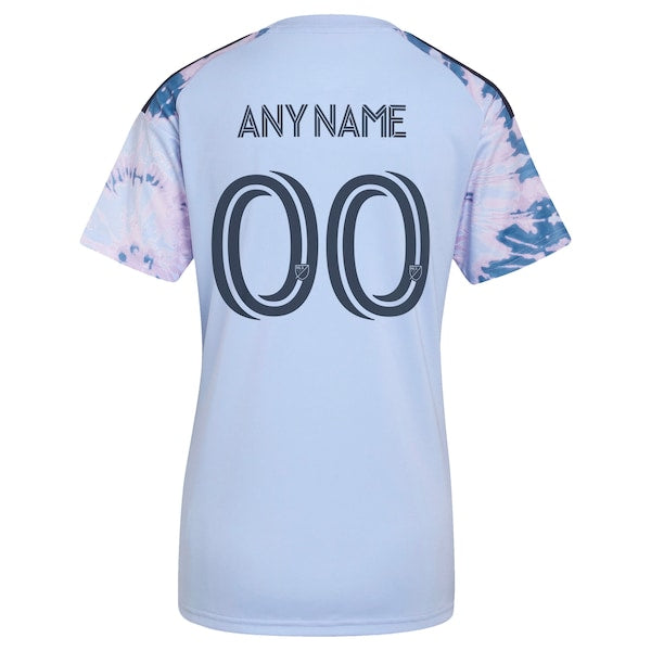 Adidas San Jose Earthquakes Women's 2026 The Dead Kit Replica Custom Jersey Light Blue