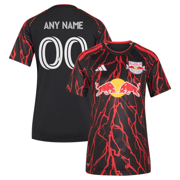 Adidas New York Red Bulls 2026 The Rooted Kit Replica Custom Jersey Black