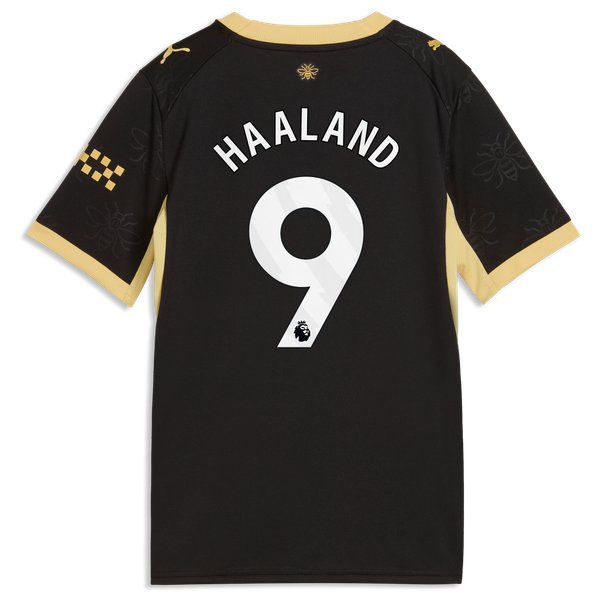 Erling Haaland Manchester City Puma Youth 2026/27 Away Replica Jersey - Black