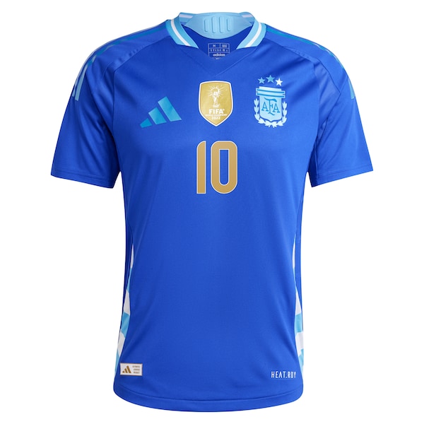 Men's adidas Lionel Messi Blue Argentina National Team 2024 Away Authentic Player Authentic T-shirt