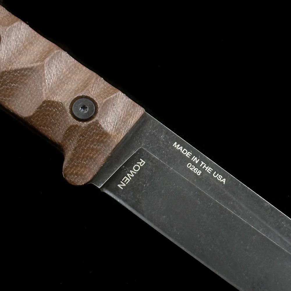 ESEE-PR4 Camp Lore Fixed Blade Straight Knife – 3.90" 1095 High Carbon Steel Blade – Textured G10 Handle Outdoor Survival Tool
