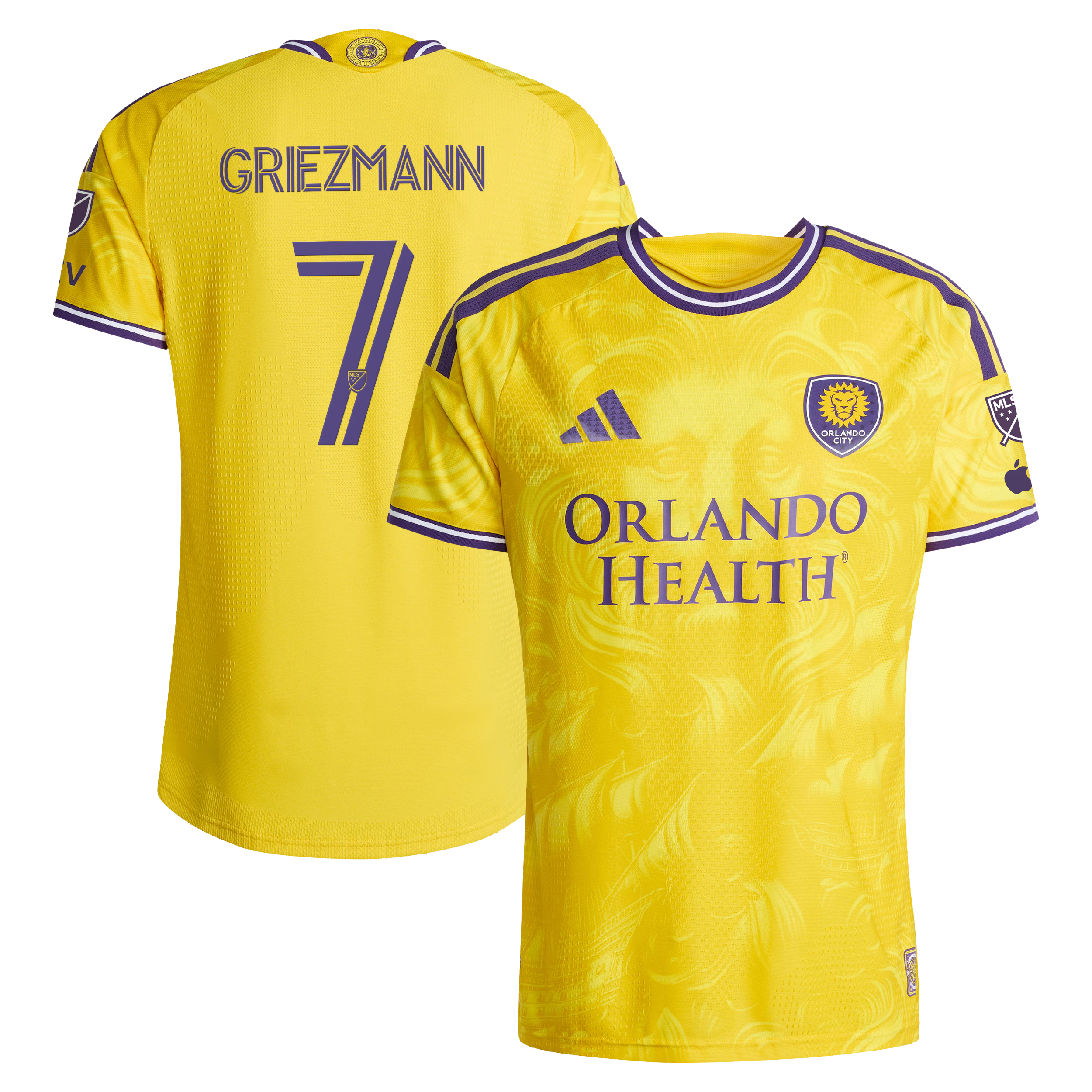 Antoine Griezmann #7 Orlando City 2026 Jersey - Sunken Treasure Gold
