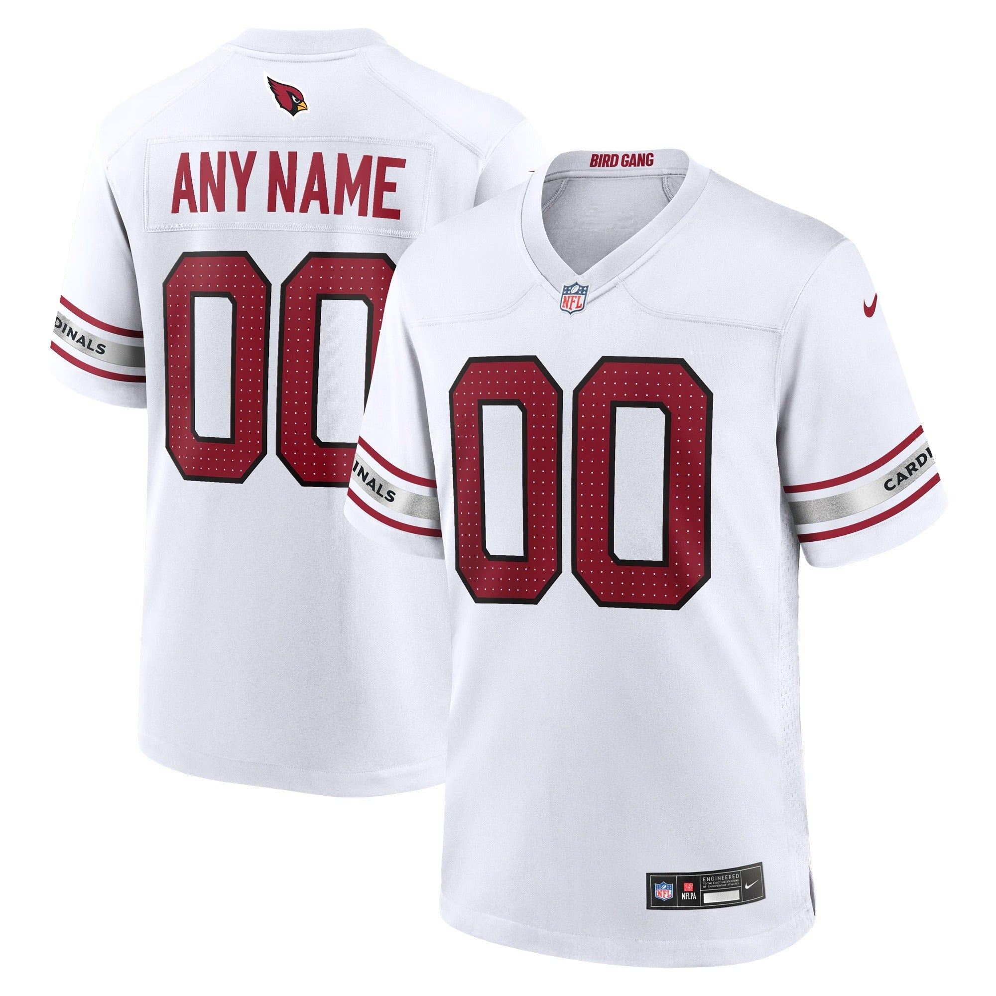 Arizona Cardinals Nike Custom Game Jersey - White - Jersey Teams World