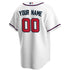 Atlanta Braves Nike Home Custom Authentic T-shirt - White