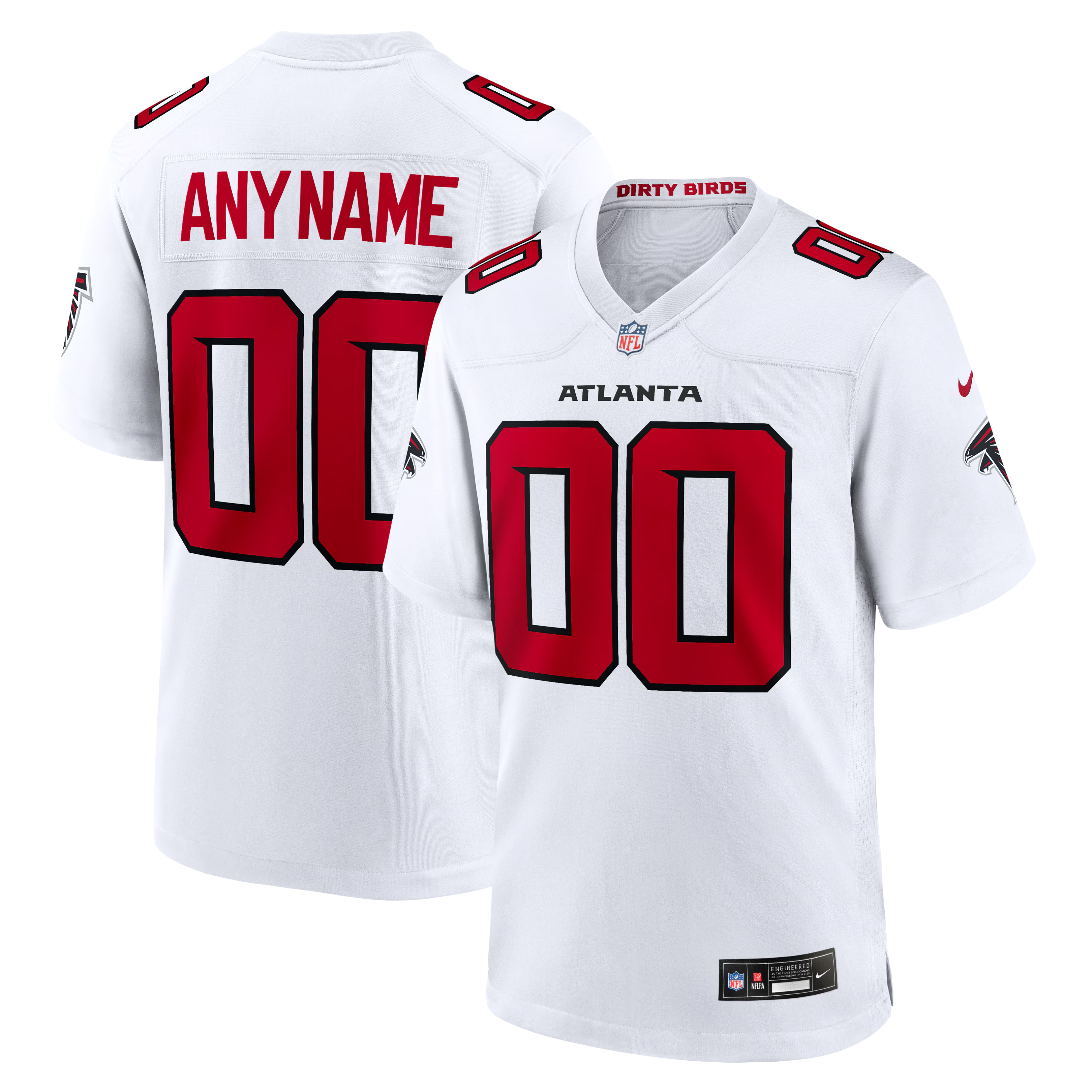 Atlanta Falcons Nike Custom Game Jersey - White - Jersey Teams World