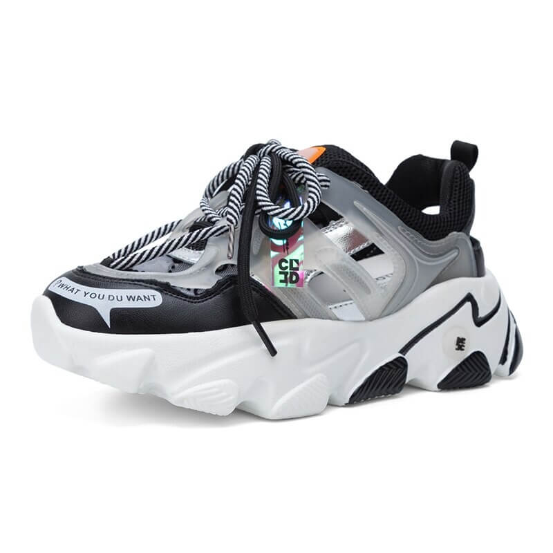 Female Nevada Designer Genuine Leather Chunky Sneaker Women Fashion