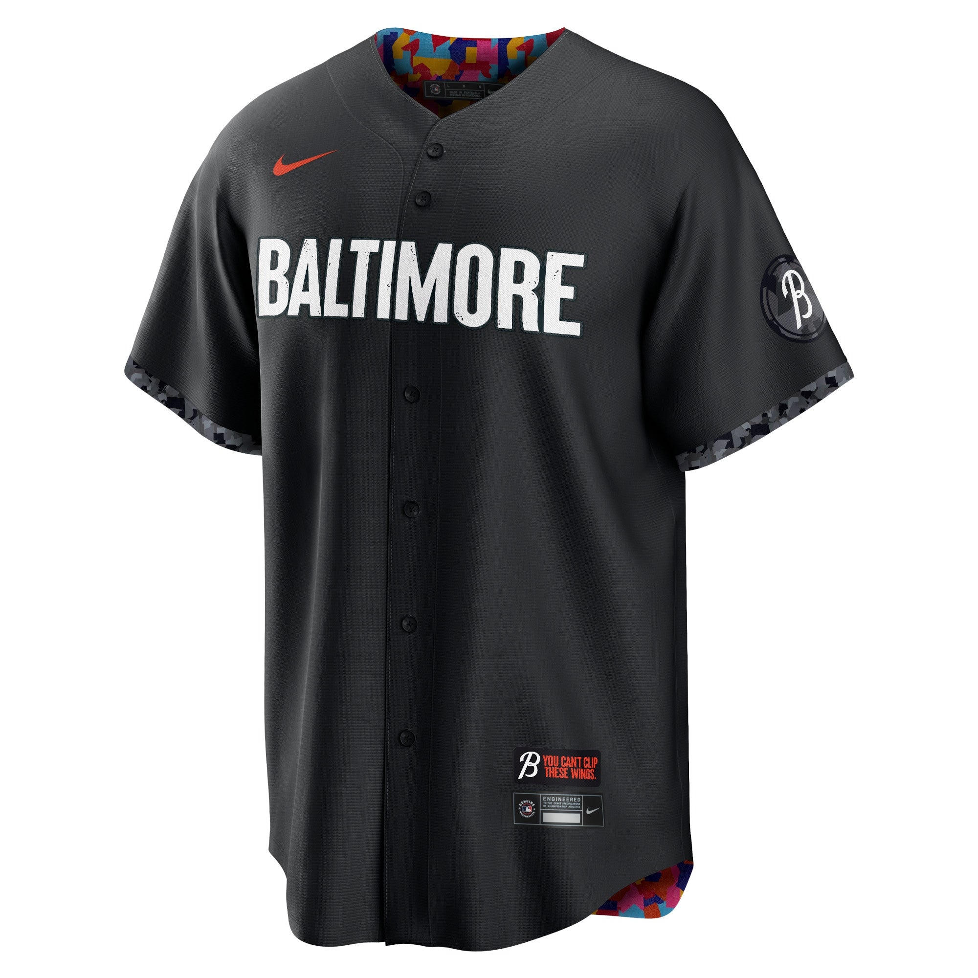 Baltimore Orioles Nike City Connect Custom Authentic T-shirt - Black