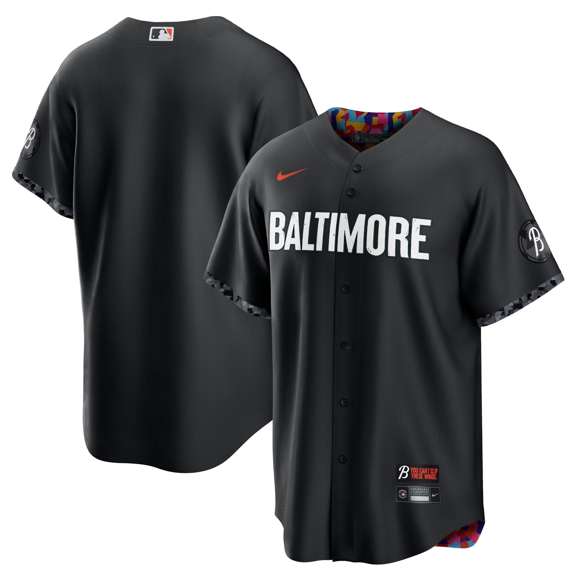 Baltimore Orioles Nike City Connect Custom Authentic T-shirt - Black