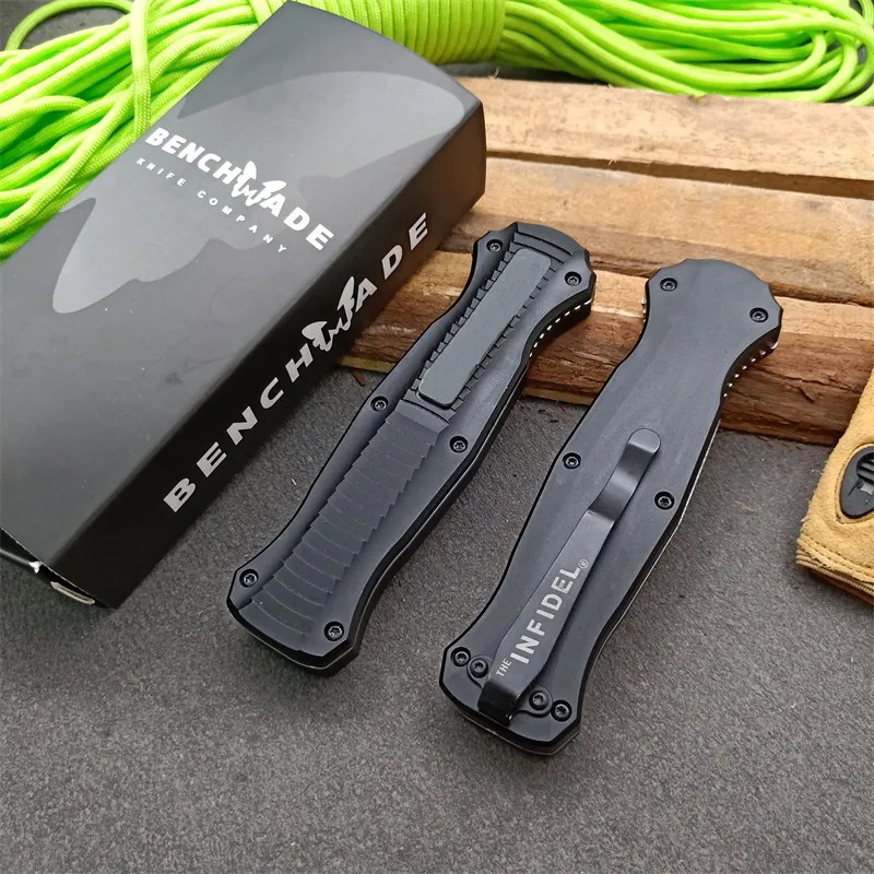 Benchmade 3310 Infidel OTF: D2 Tool Steel & CNC Aluminum Tactical Automatic