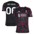 Black Checkerboard Metallic Trim Third Custom Soccer Jersey | Athletic Apparel Liverpool