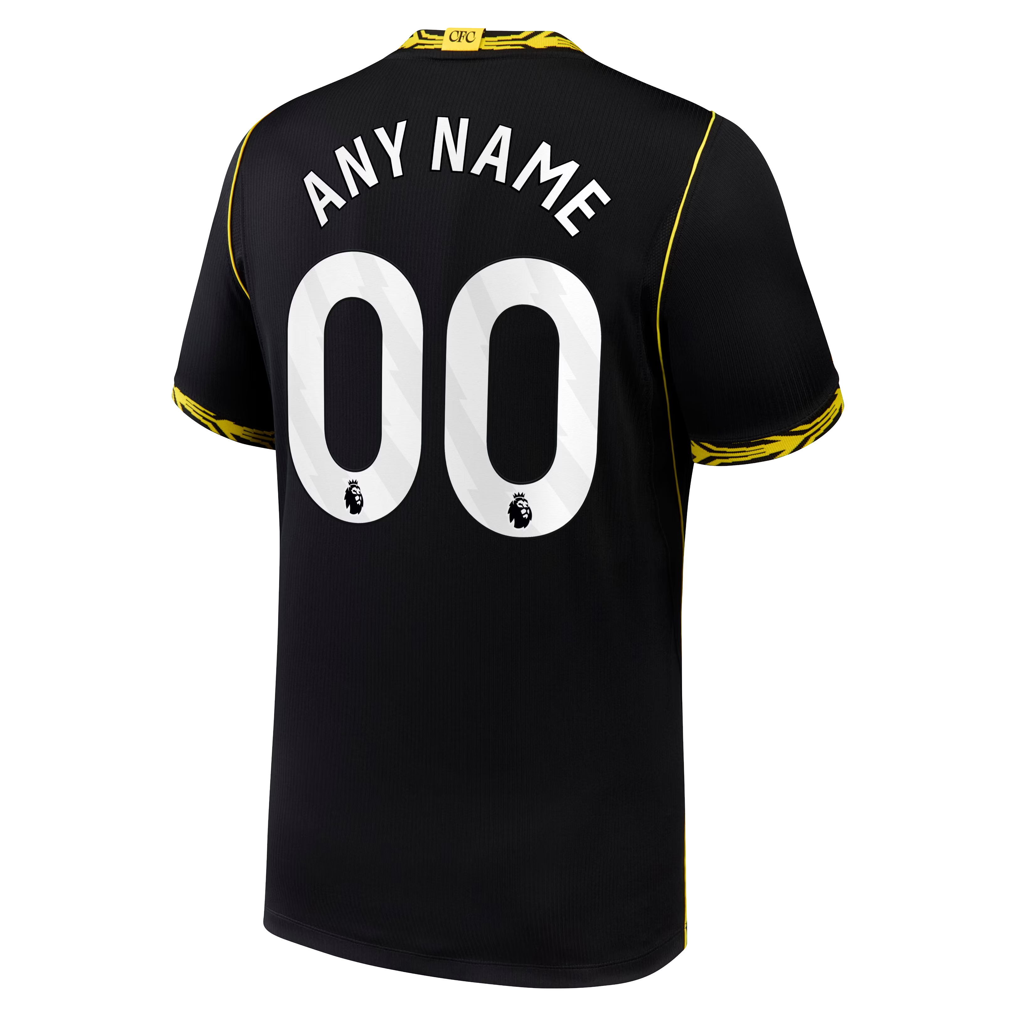 Black Gold-Accented Away Customized Soccer Jersey | Athletic Fan Apparel Chelsea
