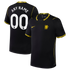 Black Gold-Accented Away Customized Soccer Jersey | Athletic Fan Apparel Chelsea