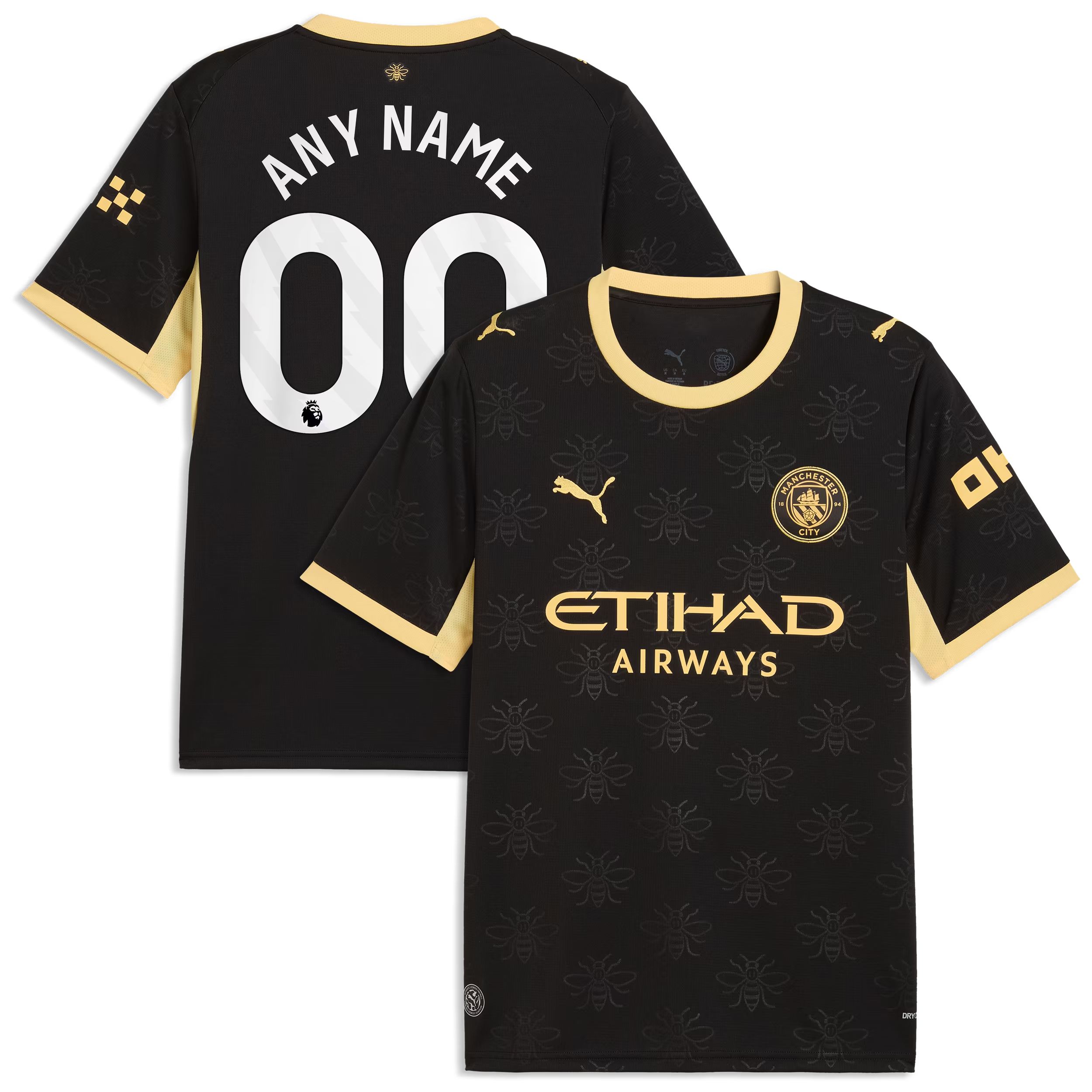 Black Manchester Pro Soccer Custom Away Fan Jersey | Regular Fit Apparel